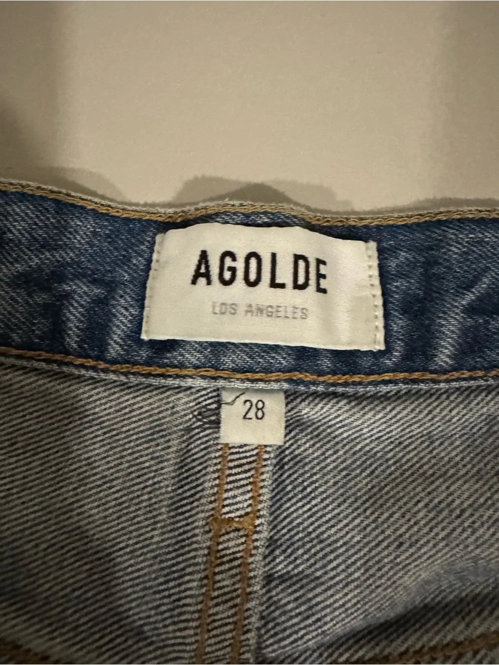 Agolde Parker long Denim Shorts